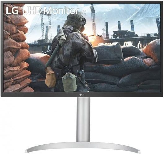 מסך מחשב LG 27UP550P-W UHD IPS HDR USB-C 90W PD FreeSync 27 - כסוף